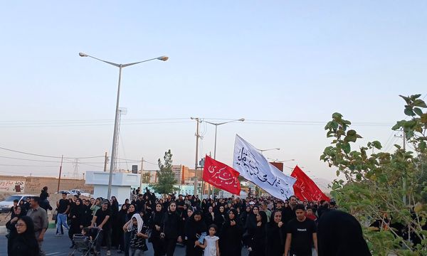 پیاده روی جاماندگان اربعین در کاشمر