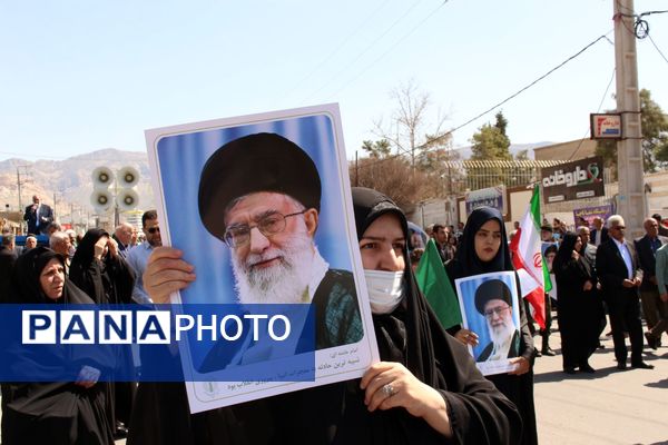 مردم ایلام، در روز جهانی قدس، جنایات صهیونیست‌ها را محکوم کردند