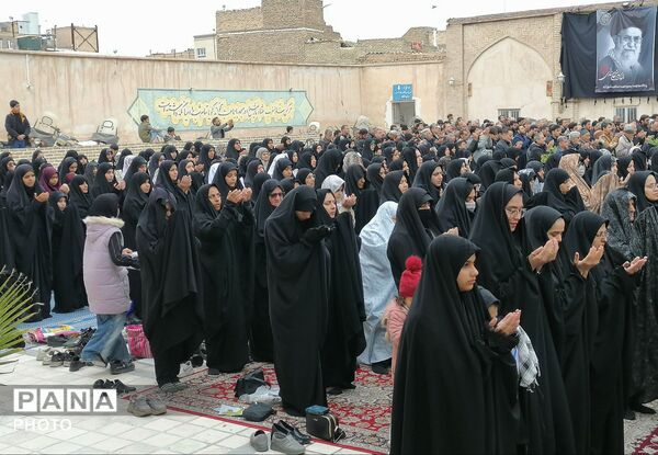 نماز جمعه روز قدس در مسجد جامع شهرستان خلیل‌آباد