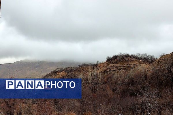 حال هوای شهر زیبای بار بعد از اولین بارش باران زمستانی