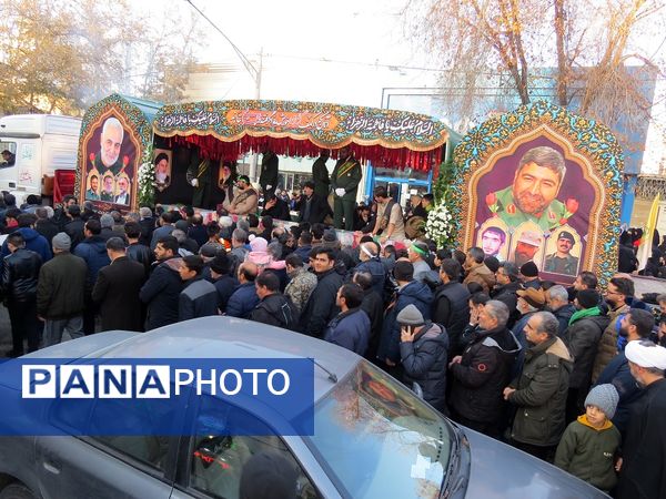 استقبال از شهدای گمنام در شهرستان بجنورد 