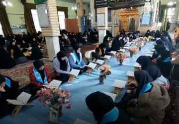 محفل انس با قرآن دانش‌آموزان سجاسرودی