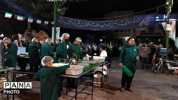 چایخانه فاطمه الزهرا در نود و نهمین شب از اجتماعات مردمی 