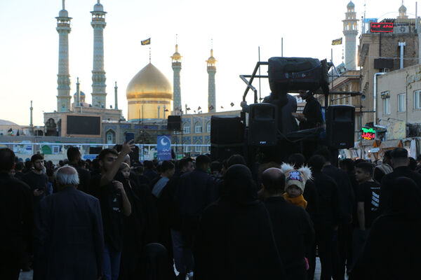 دسته عزاداری دانش‌آموزان دبیرستان هدایتی قم در سالروز شهادت امام علی(ع)