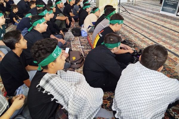  برگزاری مراسم سوگواره احلی من العسل در امامزاده حضرتین شهرستان قدس