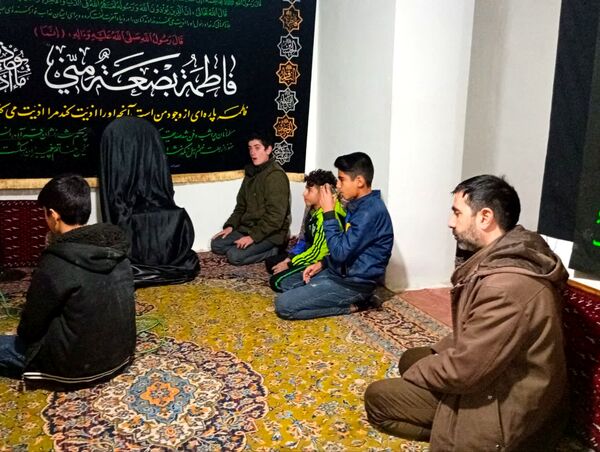 مراسم عزاداری ایام  فاطمیه در موکب مردمی شاهزاده علی اصغر فدافن 