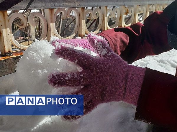 اولین برف پاییزی در شهرستان کوهرنگ