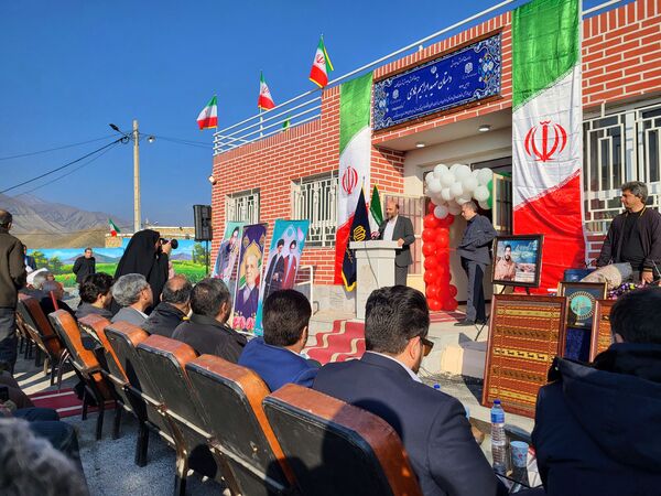 افتتاحیه نخستین مدرسه طرح حذف مدارس سنگی روستای طاهرآباد شهرستان مرزی کلات