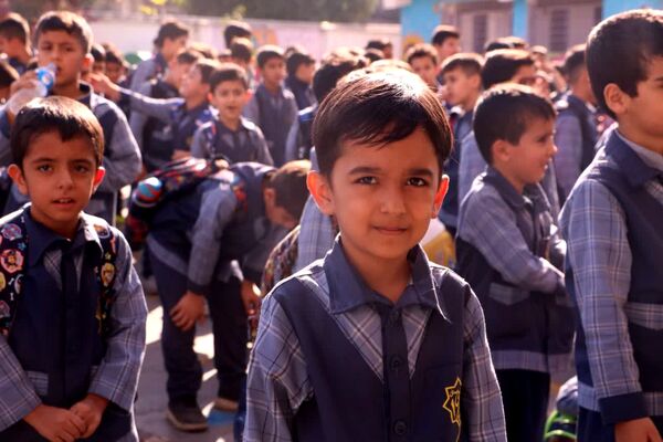 صبحگاه دانش‌آموزی در دبستان قلمچی گرگان