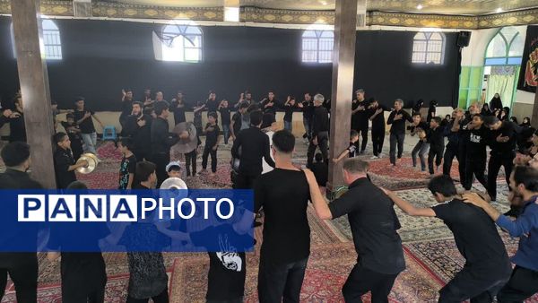 مراسم عزاداری و زنجیرزنی تاسوعای حسینی در شهر حسن آباد جرقویه علیا 