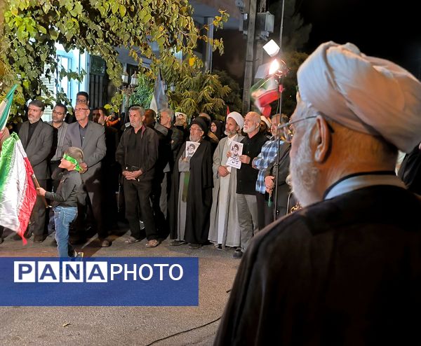 تجمع مردم شهید پرور گناباد در شهادت رهبر مجاهد لبنان