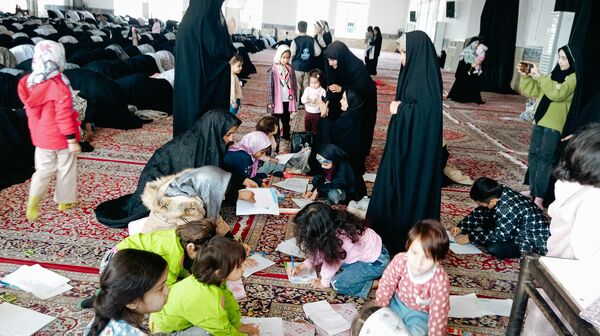 برپایی غرفه کودک در نمازجمعه شهرستان کاشمر 