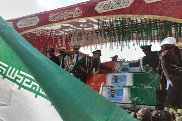 تشییع پیکر شهدای اقتدار در تهران ایران