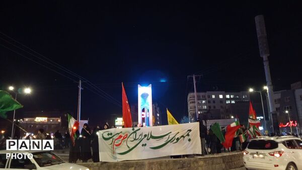 تجمع مردم بصیر نیشابور در شب هفتم شهادت رهبر انقلاب
