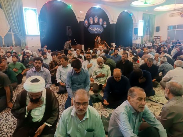 مراسم نخستین سالگرد شهادت شهدای خدمت در مسجد الهادی نیشابور 