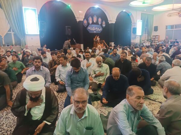 مراسم نخستین سالگرد شهادت شهدای خدمت در مسجد الهادی نیشابور 