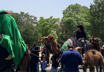 مراسم عاشورای حسینی در دولت آباد شهرری با حضور پر شور عاشقان اباعبدالله الحسین(ع)
