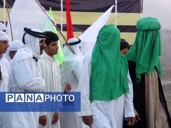 بازسازی واقعه عظیم «غدیر خم» در شهرستان بشاگرد 