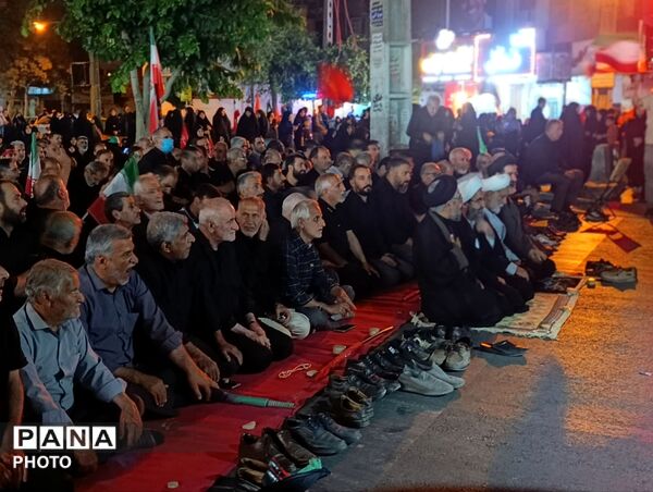خروش مردم شهرستان فردیس در شب قبل از وداع با رهبر شهید