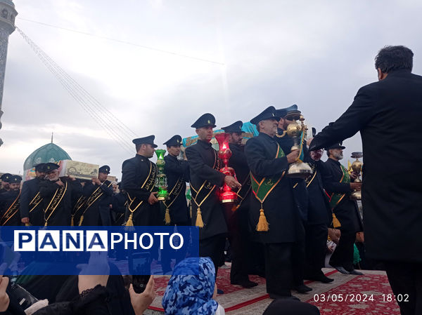 مراسم تشییع و خاکسپاری دو شهید گمنام دوران دفاع مقدس در قم