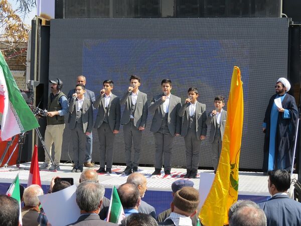 راهپیمایی روز قدس در شهرستان بجنورد 