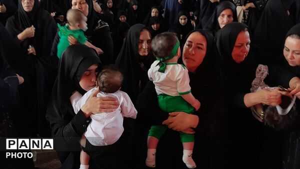 مراسم باشکوه شیرخوارگان حسینی در مسجد جامع درگزین