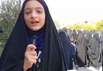 گزارش دانش آموز خبرنگار بافق از راهپیمایی مردم در حمایت از غزه