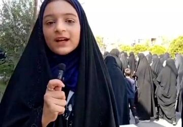 گزارش دانش آموز خبرنگار بافق از راهپیمایی مردم در حمایت از غزه