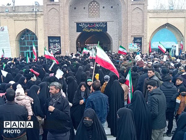 تجمع پرشور مردم شهرستان  نیشابور