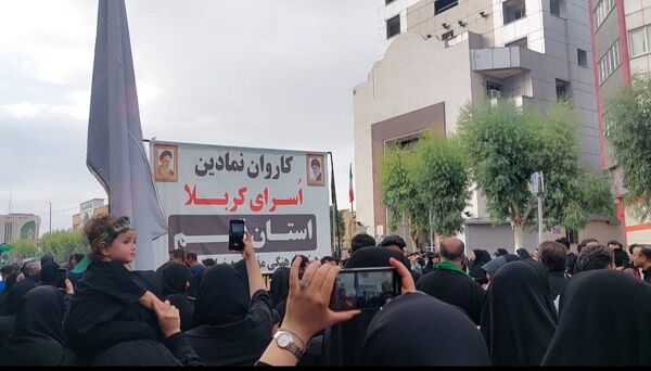 جلوه‌هایی از حرکت نمادین کاروان اسرای کربلا در قم