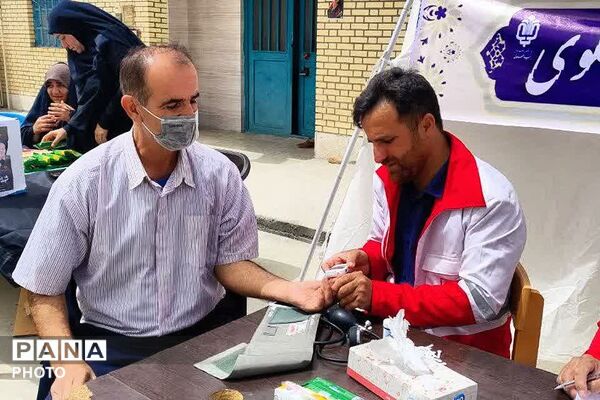 ایستگاه سلامت بنیاد علوی در تجمع اقتدار مردم دیشموک