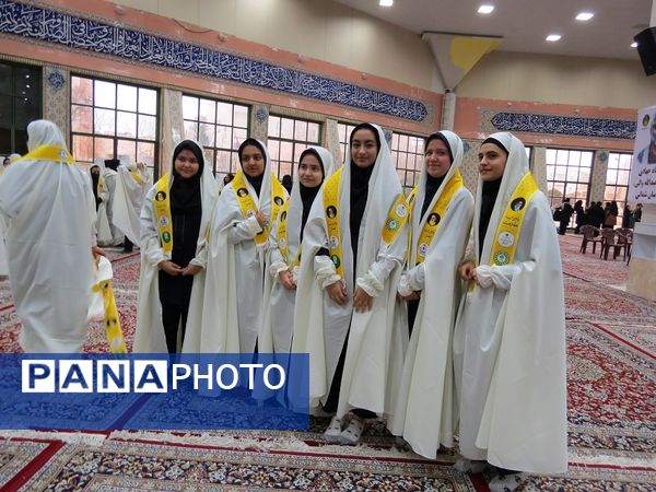 تمرین آمادگی گروه پیشتازان برای اجرا در اجلاسیه سراسری نماز