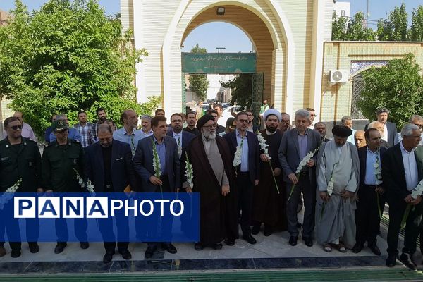 مراسم سالروز شهادت شهید بهشتی و ۷۲ یار انقلاب و چهلمین روز از شهادت رییس‌جمهور و شهدای خدمت در ورامین