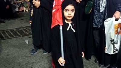 برافراشته شدن پرچم عزای سیدالشهدا(ع) در محله زرکی میناب