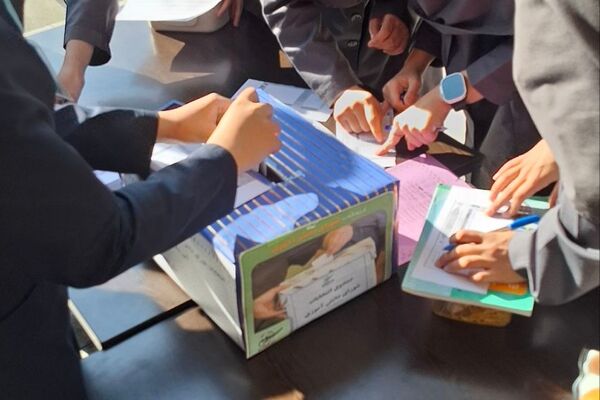 شور انتخاباتی دانش آموزان چهاردانگه