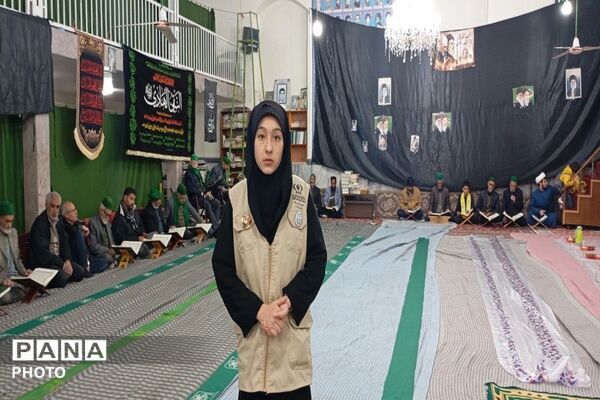 جزء خوانی قرآن در ماه مبارک رمضان  مسجد جامع شهر بار نیشابور 