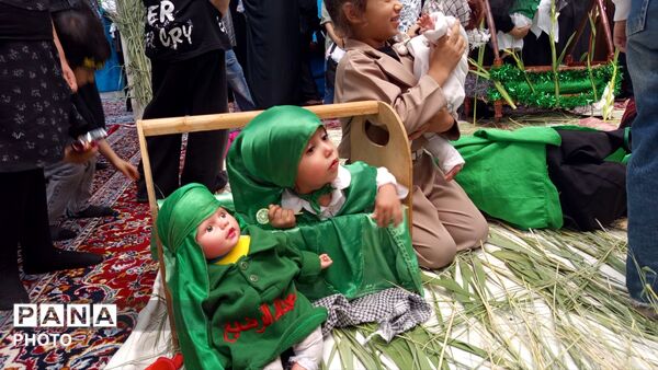 طنین «لبیک یا حسین» از گهواره‌های عشق