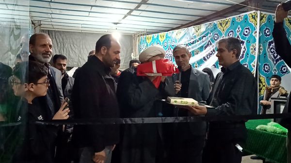 افتتاح نمایشگاه اندیشکده ندبه در هیات مهدیون کرج شاهین ویلا