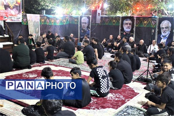 مراسم عزاداری دهه اول ماه صفر در روستای مومن آباد قم