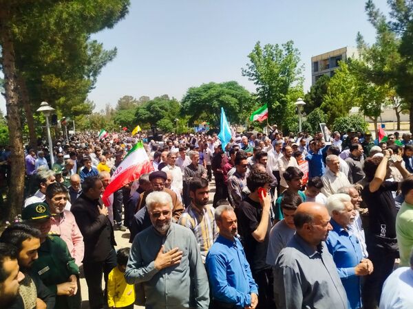 با هدف محکومیت جنایات رژیم کودک کش اسرائیل راهپیمایی جمعه خشم در کاشمر برگزار شد