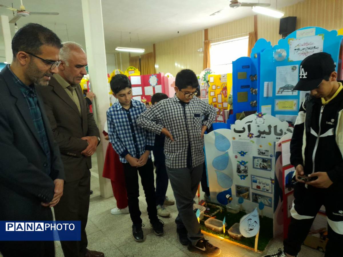 نمایشگاه طرح جابر در دبیرستان بیت المقدس قائمشهر