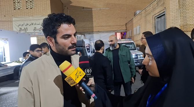 گفتگوی خبرنگار پانا با عوامل فیلم مجنون در یادواره شهید زین الدین