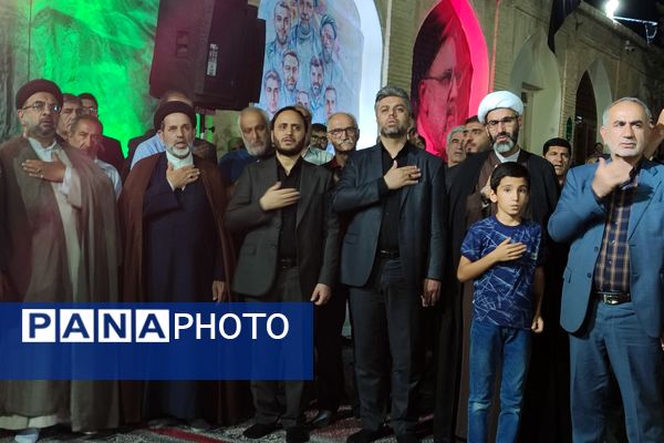 مراسم هفتمین روز درگذشت شهدای خدمت در حرم علی ابن حمزه (ع) شیراز