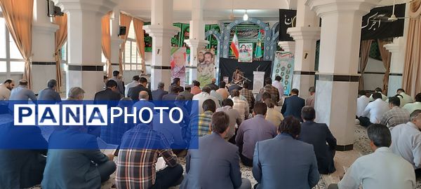 مراسم یادواره شهدای خدمت به‌مناسبت هفته دولت در شهرستان خلیل آباد 