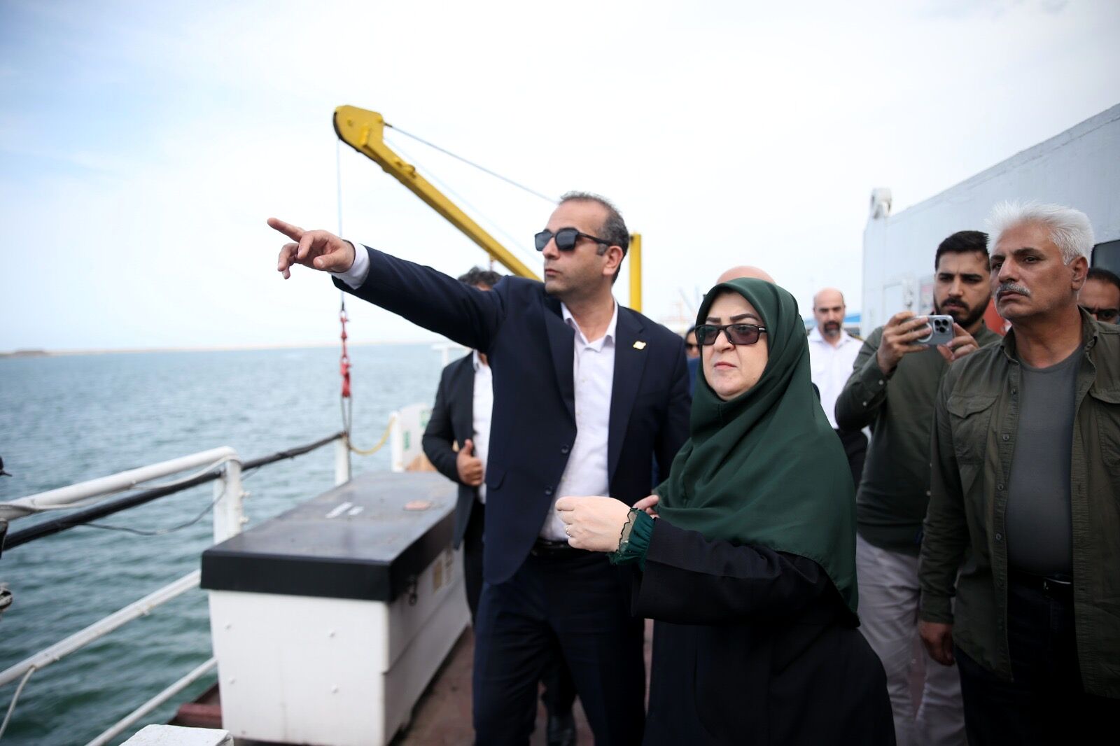 مهاجرانی از مجتمع بندری کاسپین بازدید کرد