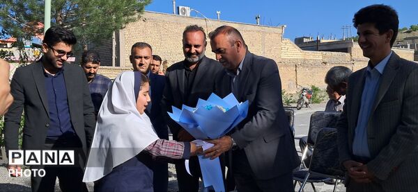 آیین کلنگ‌زنی مدرسه فرهنگ در چم‌خلیفه سامان