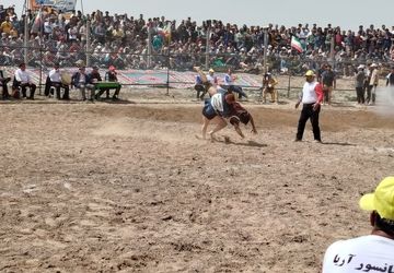 برگزاری کشتی سنتی باچوخه در گود امام مرشد فاروج 