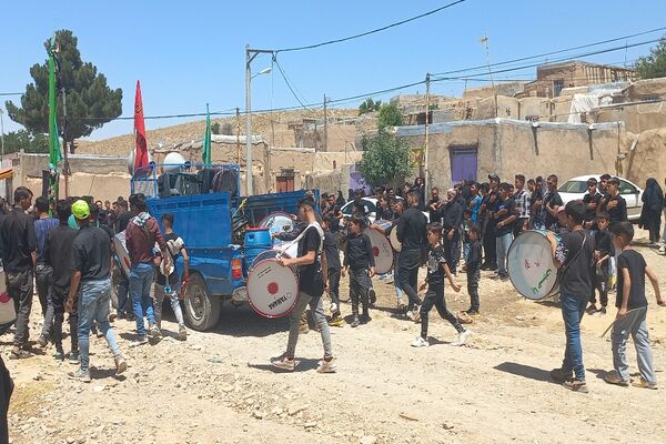 مراسم سوگواری سالار شهیدان حضرت اباعبدالله الحسین (ع) در روستای گزکوه 
