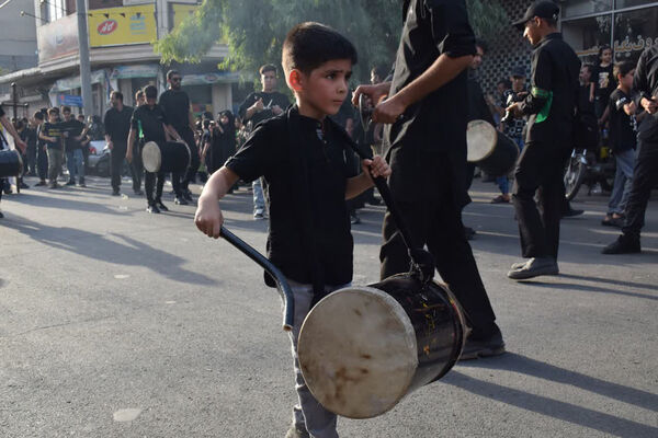کاروان نمادین اسرای کربلا در قم-1