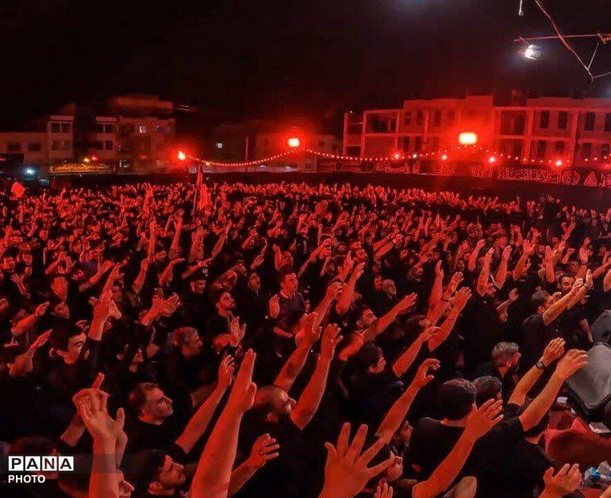 مراسم عزاداری رهبر شهید در شهر هشتگرد 